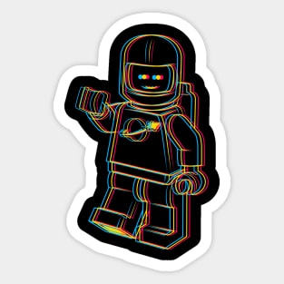 3D Spaceman Sticker